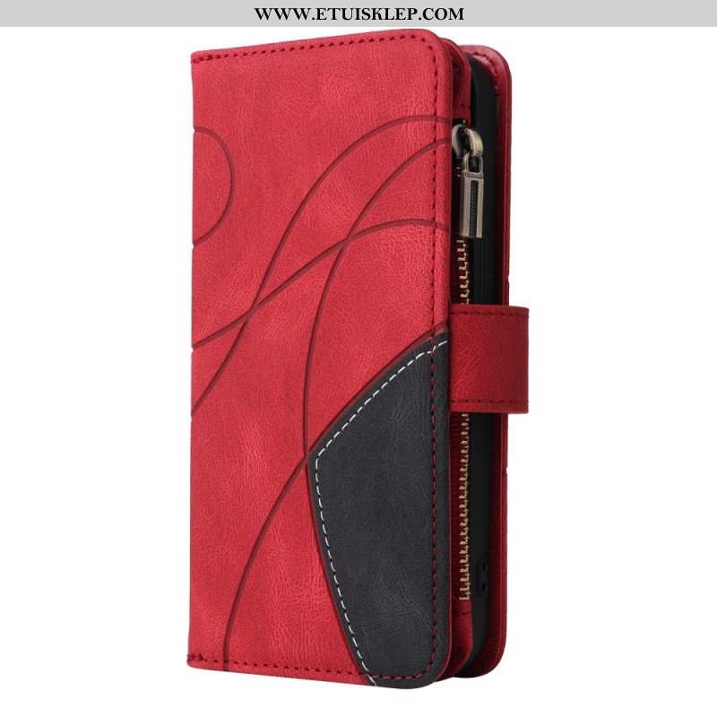 Etui Folio do Oppo A54 5G / A74 5G Dwukolorowa Z Portmonetką